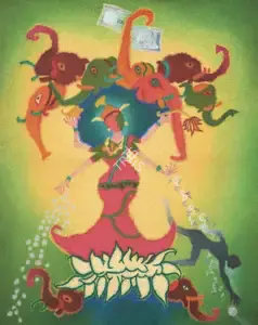Mistry, C.D. (Artist). Mahalaxmi, n.d. | Painting