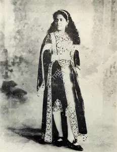 Unknown (Photographer). Indian Beauty in Victorian-Mughal Costume, n.d. | Contemporary Photograph