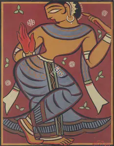 Roy, Jamini (Artist). Untitled (Gopini), n.d. | Painting