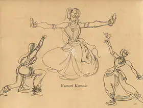 Chavda, Shiavax (Artist). Kumari Kamala, n.d. | Drawing