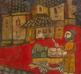Narayan, Badri (Artist). Untitled (Melon Seller), n.d. | Painting