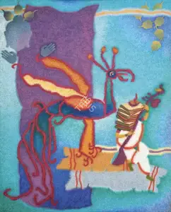 Mistry, C.D. (Artist). Veenadharini, n.d. | Painting
