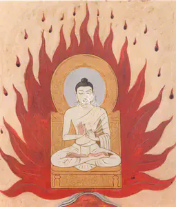 Hebbar, K.K. (Artist). Buddha, 1960s | Painting