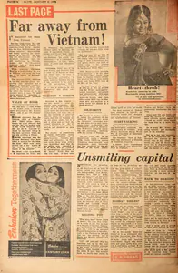 Abbas, Khwaja Ahmad (Columnist). Far Away from Vieatnam !. In <i>Blitz - India's Greatest Weekly.</i> p. 24. Bombay: R.K. Karanjia, 06 January 1973 | Essay | CinemaEducation | 00465621