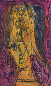 Souza, F.N. (Artist). Untitled, 1957 | Painting