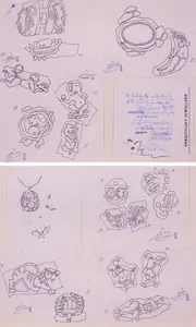 Husain, M.F. (Artist). Design of Jewels, 1986 | Drawing