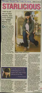 Khan, Rubina A. (Reporter). Starlicious, 18 October 2005 | Newspaper Clipping | 00855726