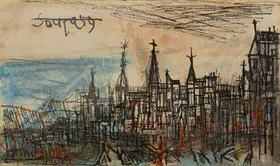Souza, F.N. (Artist). Paris, 1959 | Painting