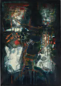 Raza, S.H. (Artist). Untitled (Bois des Amants), 1964 | Painting