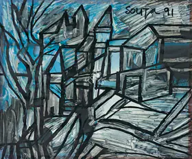 Souza, F.N. (Artist). Untitled, 1991 | Drawing
