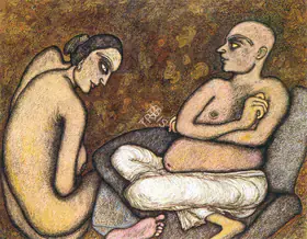 Chowdhury, Jogen (Artist). Couple, 1996 | Drawing