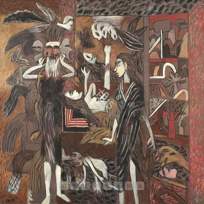 Subramanyan, K.G. (Artist). The Visitor, 1994 | Painting