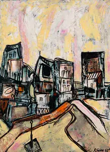 Ribeiro, Lance (Artist). Landscape, 1963 | Painting