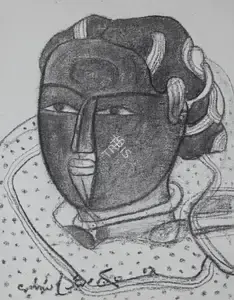 Vaikuntam, Thota (Artist). Untitled, 2001 | Painting