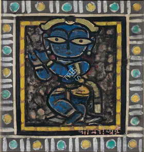 Roy, Jamini (Artist). Krishna, n.d. | Painting