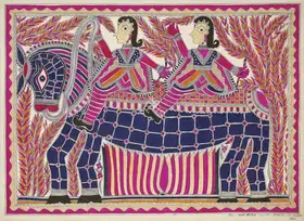 Devi, Baua (Artist). Ghora, 1970s | Painting