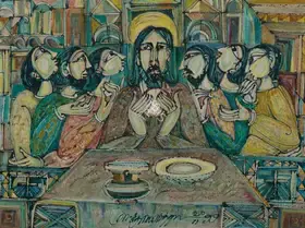 Suriyamoorthy, M.S. (Artist). All For Food, 1999 | Painting