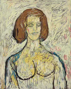 Husain, M.F. (Artist). B. Z. Age 16 1/2, 1964 | Painting