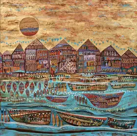 Karim, Vinita (Artist). Abode of the Gods, 2024 | Painting