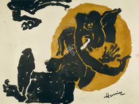 Husain, M.F. (Artist). Ganesha, c.1990 | Painting