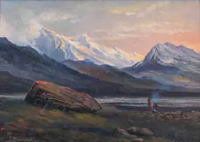 Gangooly, J.P. (Artist). Untitled (Himalayan Landscape), n.d. | Painting