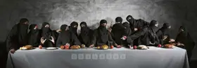 Vilasini, Vivek (Artist). Last Supper - Gaza, 2008 | Painting