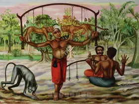 Gopikrishna (Artist). Puli Kavadi, 2007 | Painting