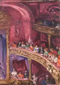Krishna, Mary (Artist). At The Ballet, n.d. | Painting