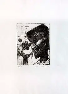 Hore, Somnath (Artist). Untitled (Figures), n.d. | Graphic Art