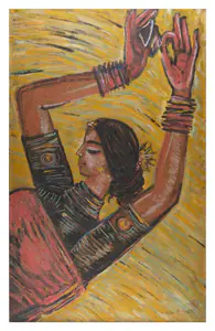 Khastgir, Sudhir (Artist). Untitled (Dancer), 1944 | Painting