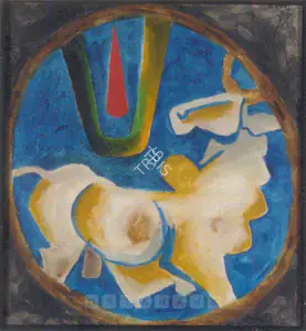 Husain, M.F. (Artist). Bull, 1968 | Painting