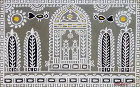 Roy, Jamini (Artist). Alpana, n.d. | Painting