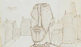 Souza, F.N. (Artist). Untitled, 1957 | Drawing
