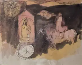 Das, Arup (Artist). Untitled (Two Women), n.d. | Painting