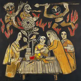 Narayan, Badri (Artist). Untitled, c.1960 | Painting