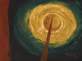 Hebbar, K.K. (Artist). Untitled (Rocket Series), 1962 | Painting