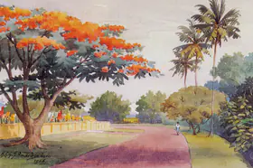 Amarasekara, Abraham C.G.S. (Artist). Sunset, 1926 | Painting