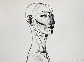 Mistry, Dhruva (Artist). Study for Head, 1979 | Drawing