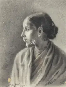 Sardesai, N.R. (Artist). Study of a Woman, 2009 | Painting