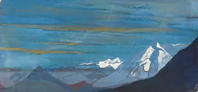Roerich, Nicholas (Artist). Himalayan Snows, n.d. | Painting