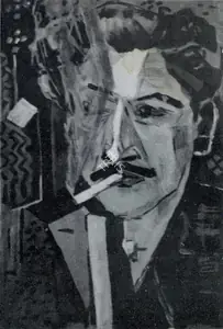 Kaul, Triloke (Artist). Self Portrait, n.d. | Painting