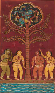 Studio of Jamini Roy (Artist). Gopini Series, early 1950s | Painting