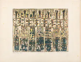 Reddy, Krishna (Artist). Demonstrators, n.d. | Graphic Art