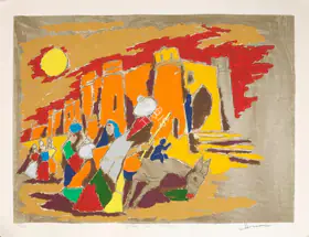 Husain, M.F. (Artist). Golden Fort - Jaisalmer, n.d. | Graphic Art
