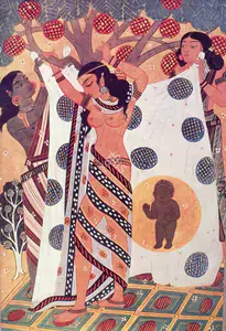 Bose, Nandalal (Artist). Birth of Buddha, n.d. | Painting