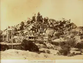 Pigou, William Henry (Photographer), Chittuldroog. Temple of Chamoondee, c.1857 | Antiquarian Photograph