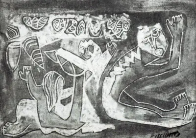Chellappa, M.F. (Artist). Resurrection, n.d. | Painting