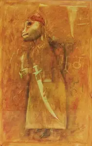 Zharotia, Jai (Artist). Untitled (Hanuman), 1990 | Painting