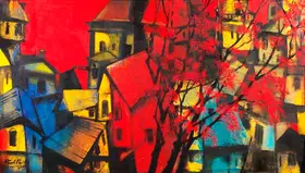 Maity, Paresh (Artist). Gulmohar - I, 2009 | Painting