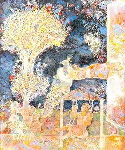 Burman, Sakti (Artist). UN Libre Esser (Elevator), n.d. | Painting